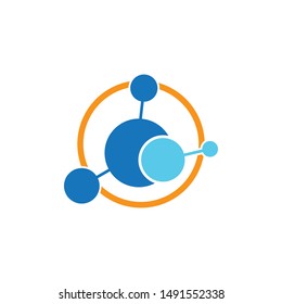 Molecule symbol vector icon illustration