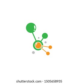 Molecule symbol vector icon illustration