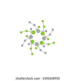 Molecule symbol vector icon illustration
