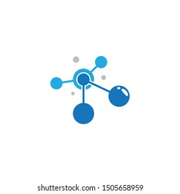 Molecule symbol vector icon illustration