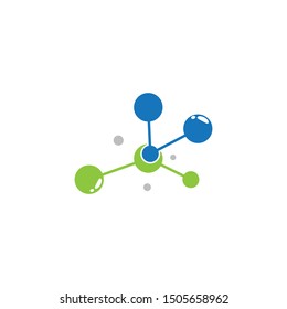 Molecule symbol vector icon illustration
