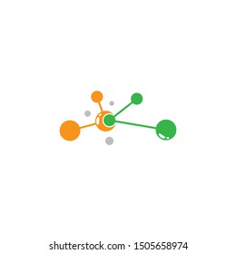 Molecule symbol vector icon illustration