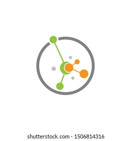 Molecule symbol vector icon illustration