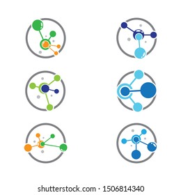 Molecule symbol vector icon illustration