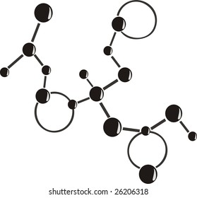 Molecule technology background vector illustration.