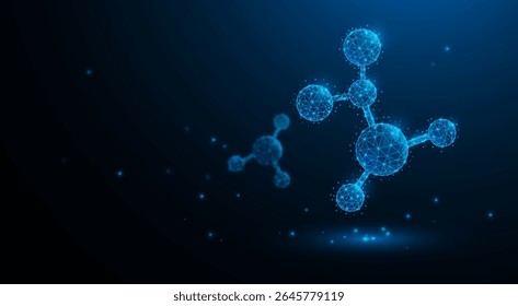 Fundo de design gráfico de tecnologia molecular. Ilustração do Vetor de Átomos. Vetor Abstract tecnologia linhas de circuito. Tecnologia vetor background.Eps10 ilustração vetorial.