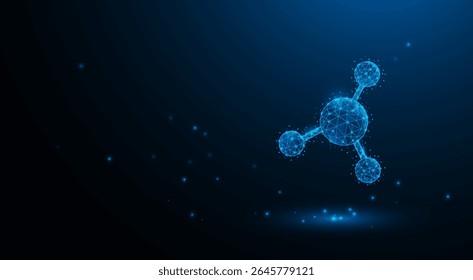 Molecule technology graphic design background. Atom Vector illustration. Vector Abstract technology circuit lines. Technology vector background.Eps10 vector illustration.