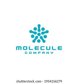 molecule technology logo design vector with modern concept for digital companies and applications