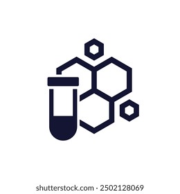 molecule and test tube icon