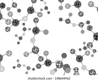Molecule Vector background 