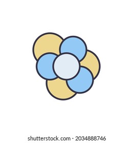 Molecule vector concept modern icon or design element