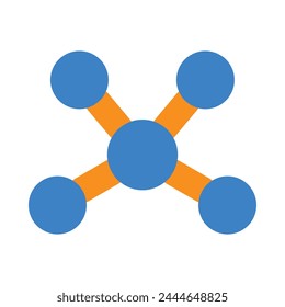 Molecule Vector Flat Icon Design