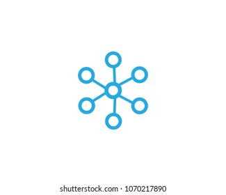 Molecule vector icon
