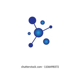 Molecule vector icon - Shutterstock ID 1106498372