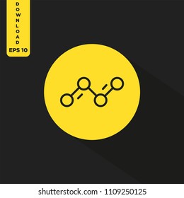 Molecule vector icon