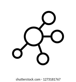 Molecule vector icon