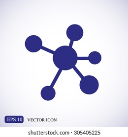 Molecule vector icon