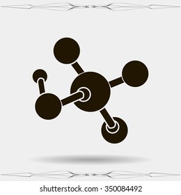 Molecule vector icon