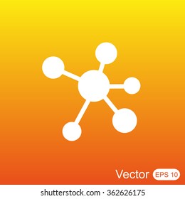 Molecule vector icon