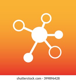 Molecule vector icon