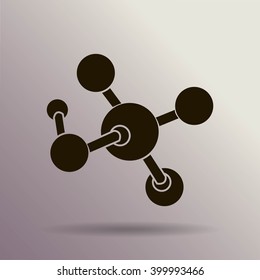 Molecule vector icon