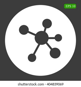 Molecule vector icon