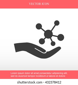   Molecule vector icon