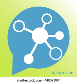 Molecule vector icon
