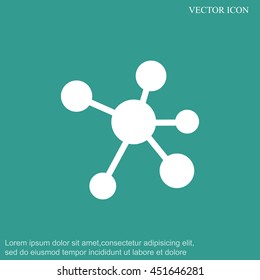 Molecule Vector Icon
