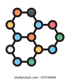 Molecule Vector Icon