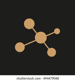 molecule, vector icon