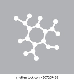 Molecule vector icon