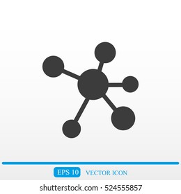 Molecule vector icon