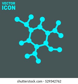 Molecule vector icon