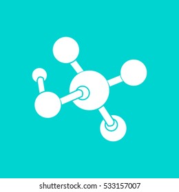 Molecule vector icon