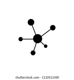 Molecule vector icon atom