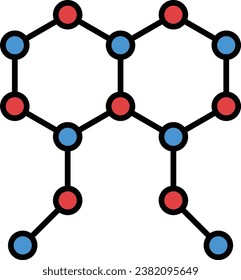 Molecule vector icon. Can be used for printing, mobile and web applications.
