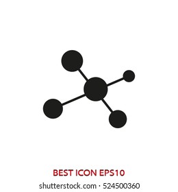 molecule, vector icon, eps10