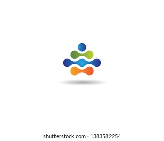 Molecule vector icon illustration design