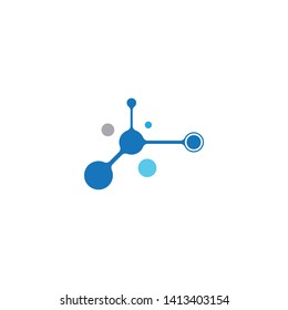 Molecule vector icon illustration design
