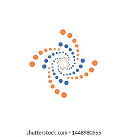 Molecule vector icon illustration design