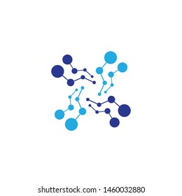 Molecule vector icon illustration design