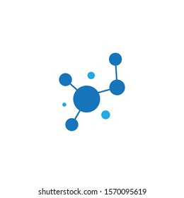 Molecule vector icon illustration design