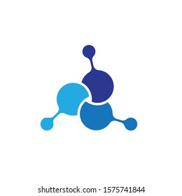 Molecule vector icon illustration design
