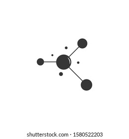 Molecule vector icon illustration design