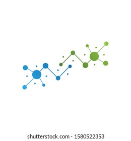 Molecule vector icon illustration design