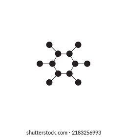 Molecule vector icon .illustration template logo design.
