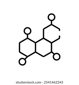 Molecule vector icon stock illustration