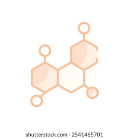Icono de Vector de molécula ilustración de stock