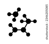 Molecule vector icon which can easily modify or edit

